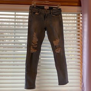 FRAME Le Garcon Ripped BF Jeans Distressed Sz 27